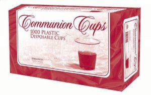 communion cup red